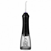 Ирригатор для полости рта REVYLINE RL 450 New, портативный, емкость резервуара 0,3 л, 5 насадок, черный, 7993