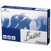 Бумага офисная А4, 80 г/м2, 500 л., марка В, BALLET CLASSIC, Россия, 153% (CIE)