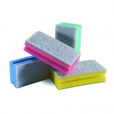 Губка Sponcolor с белым абразивом, зеленая, IPC Euromop